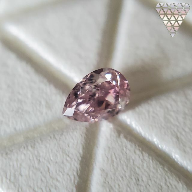 0.045 ct FANCY PURPLE PINK 天然 ダイヤモンド  レディースのアクセサリー(リング(指輪))の商品写真