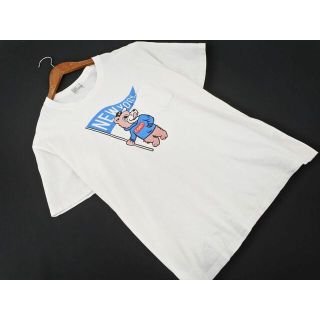 コーエン(coen)のcoen コーエン プリント Tシャツ sizeL/白 ■◆ メンズ(Tシャツ/カットソー(半袖/袖なし))