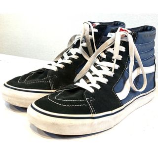 ヴァンズ(VANS)のVANS★SK8-HI★スニーカー★本革★レザー★USA規格★バンズ★紺青(スニーカー)