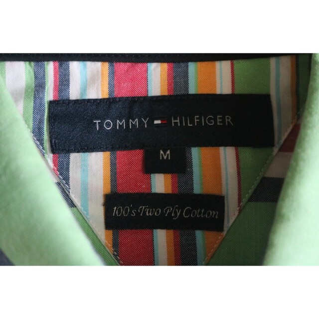 TOMMY HILFIGER(トミーヒルフィガー)の【TOMMY HILFIGER】半袖シャツ　マルチカラー　ロゴ　L相当★ メンズのトップス(シャツ)の商品写真