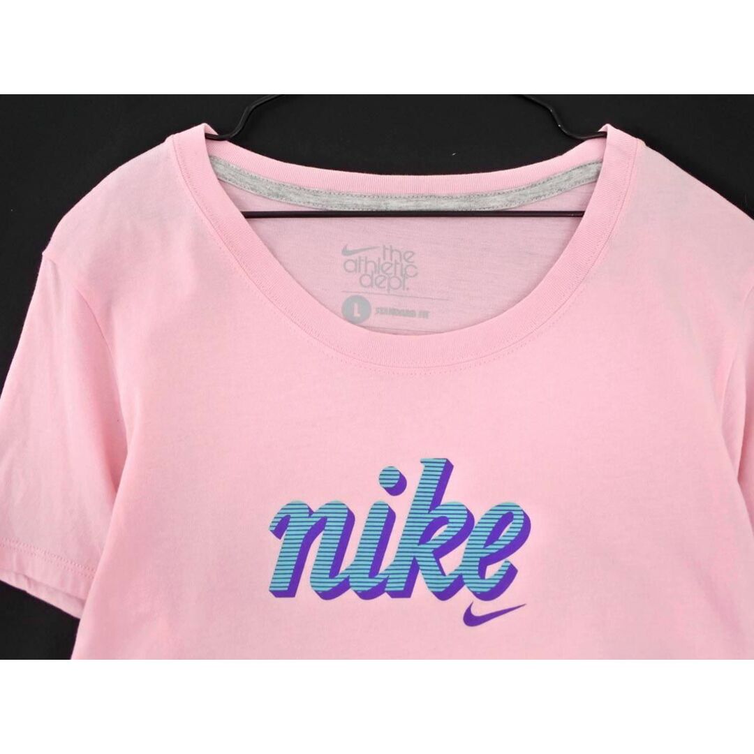 NIKE(ナイキ)のNIKE ナイキ プリント Tシャツ sizeL/ピンク ■◆ レディース レディースのトップス(Tシャツ(半袖/袖なし))の商品写真