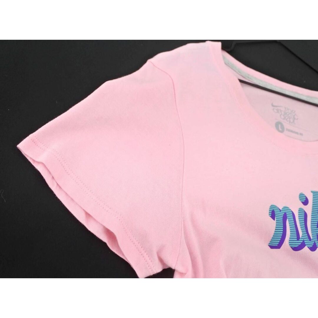 NIKE(ナイキ)のNIKE ナイキ プリント Tシャツ sizeL/ピンク ■◆ レディース レディースのトップス(Tシャツ(半袖/袖なし))の商品写真