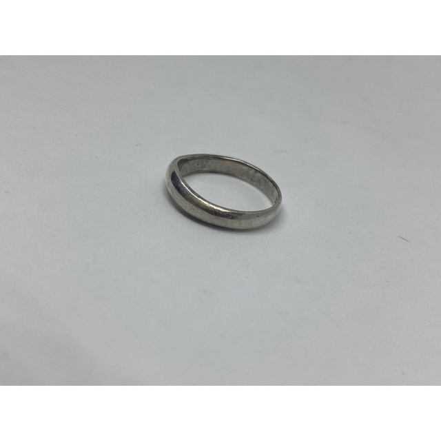 SILVER甲丸　ピンキーシルバーリング　おしゃれ変形指輪　シンプル　③2ミとマ メンズのアクセサリー(リング(指輪))の商品写真