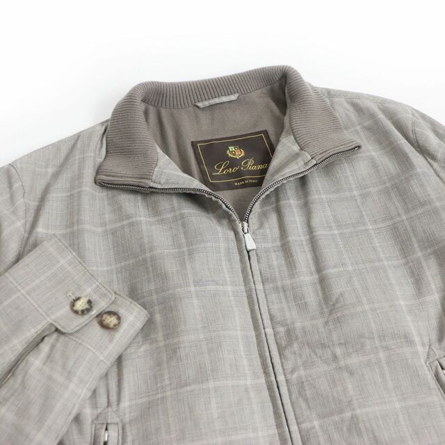 Loro Piana ロロピアーナ ブルゾン 襟裏ロゴ ジップ 高級 S-