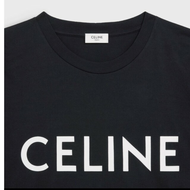 celine(セリーヌ)のCELINE 　Tシャツ / コットンジャージー　ブラック レディースのトップス(Tシャツ(半袖/袖なし))の商品写真