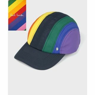 ポールスミス(Paul Smith)の新品☆Paul Smith パネルストライプ マルチカラー キャップ(キャップ)