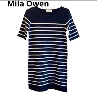 《美品》Mila Owen ボーダーワンピ