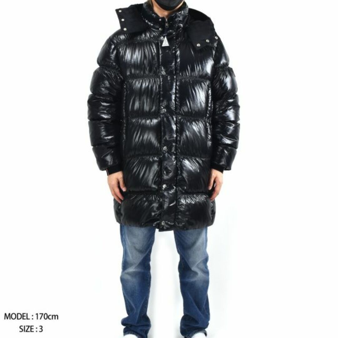 MONCLER(モンクレール)の【BLACK】モンクレール ダウンコート メンズ  メンズのジャケット/アウター(ダウンジャケット)の商品写真