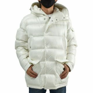 モンクレール(MONCLER)の【WHITE】モンクレール ダウンコート メンズ(ダウンジャケット)