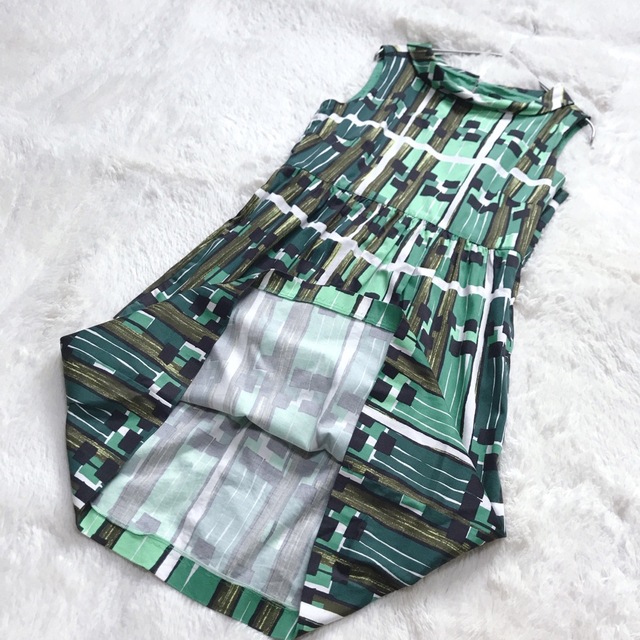 Weekend Max Mara - 美品 MaxMara 幾何学模様 ワンピース Weekend Max Mara - 美品 MaxMara 幾何学模様 ワンピース