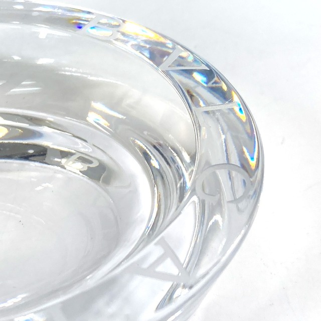ブルガリ BVLGARI ローゼンタール Rosentha 丸型 インテリア アッシュトレイ 灰皿 陶器 クリア 未使用