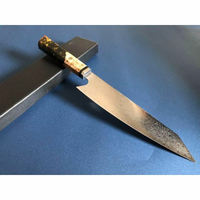 VG10 67層ダマスカス切付型牛刀 210mm【黒】 割引モール キッチン/食器