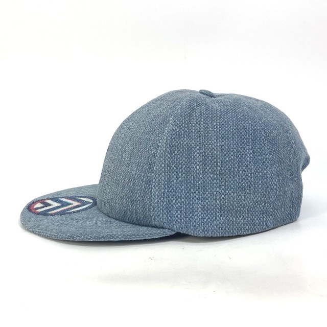 CHANEL(シャネル)のシャネル CHANEL デニム ビーズ エアライン 16SS 帽子 キャップ帽 ベースボール キャップ コットン ブルー レディースの帽子(キャップ)の商品写真