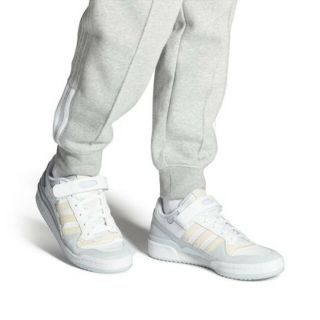 アディダス(adidas)のAdidas　アディダス　フォーラムロー　ホワイト　ブルー(スニーカー)