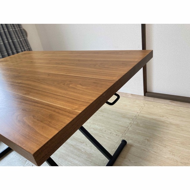 ニトリ(NITORI) 昇降式テーブル 幅60cm YB01 ミドルブラウン 6040