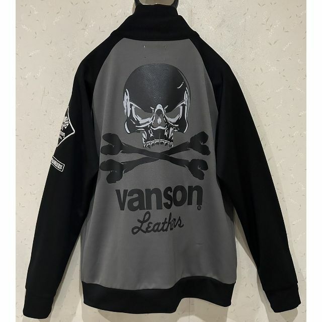 未使用長期保管品タグ付き  VANSON  Zipシャツ  黒Lサイズ