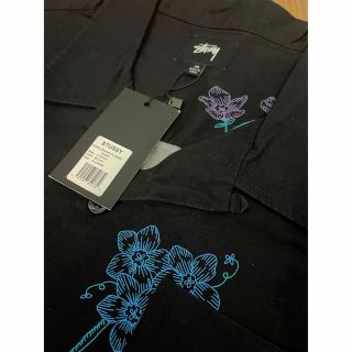 新品・未使用 Stussy Hand Drawn Flower Shirt