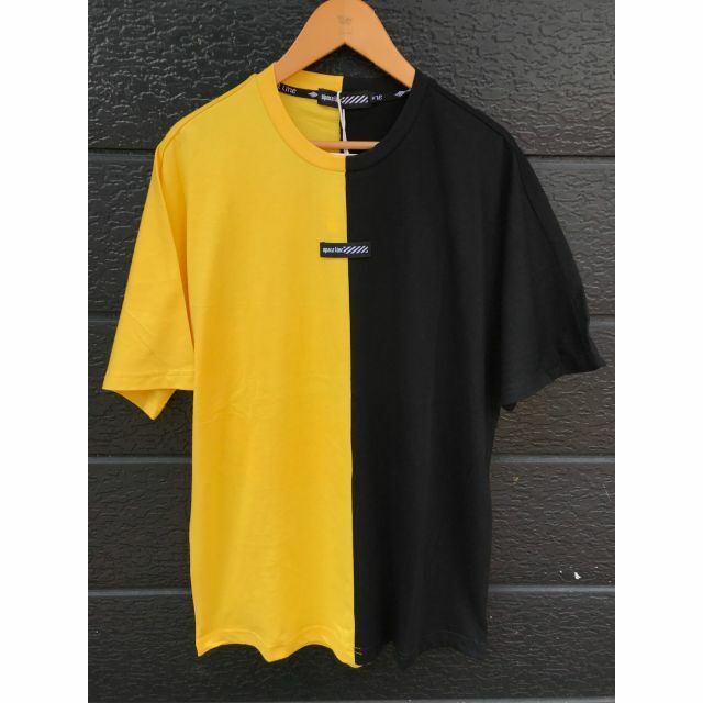 ツートン切替 Tシャツ【PUR/BLK】 メンズのトップス(Tシャツ/カットソー(半袖/袖なし))の商品写真