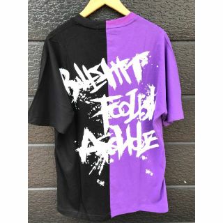 ツートン切替 Tシャツ【PUR/BLK】(Tシャツ/カットソー(半袖/袖なし))