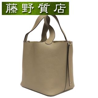 エルメス(Hermes)の(美品)エルメス HERMES ピコタンロック MM セージ トリヨン X刻印 2016年 シルバー金具 8061(ハンドバッグ)