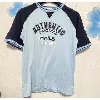 フィラ(FILA)のFIRA フィラ Tシャツ 半袖 水色 160cm 男児 レディース メンズ(Tシャツ/カットソー)