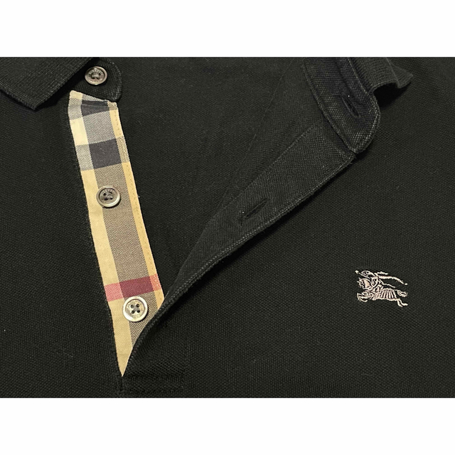 BURBERRY BURBERRY バーバリー 半袖 ポロシャツ サイズ M メンズの通販 by M7 バーバーリー 半袖ポロシャツ 黒 M