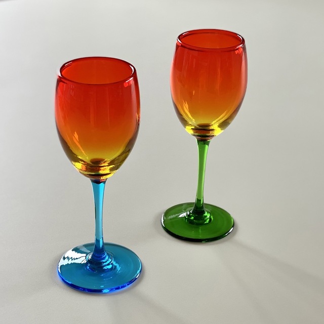 琉球ガラスのペアワイングラス | フリマアプリ ラクマ