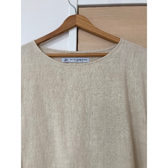 【週末限定】js luxe☆40リネンサイドギャザーワンピース ジャーナルスタンダードラックス⭐︎ 40リネン サイドギャザー
