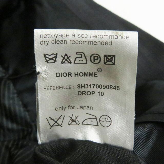DIOR HOMME - 美品□Dior HOMME/ディオールオム ストライプ柄 ピークド