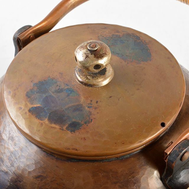煎茶道具 鎚起銅器 玉川堂造 亀甲文 湯沸 薬缶 銅瓶 共箱 D 煎茶道具 鎚起銅器 玉川堂造 亀甲文 湯沸 薬缶 銅瓶 共箱 D