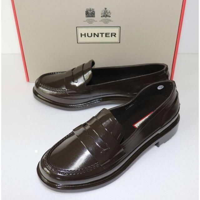 定価16500 新品 本物 HUNTER 靴 ローファー JP23 173