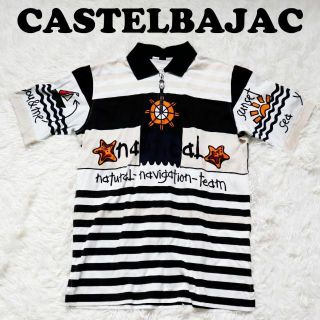 カステルバジャック(CASTELBAJAC)のCASTELBAJAC SPORT ゴルフウェア ポロシャツ 総柄 ボーダー(ポロシャツ)