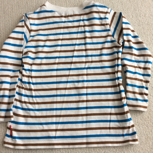 ミキハウス ロングTシャツ 古着 100センチ キッズ/ベビー/マタニティのキッズ服男の子用(90cm~)(Tシャツ/カットソー)の商品写真