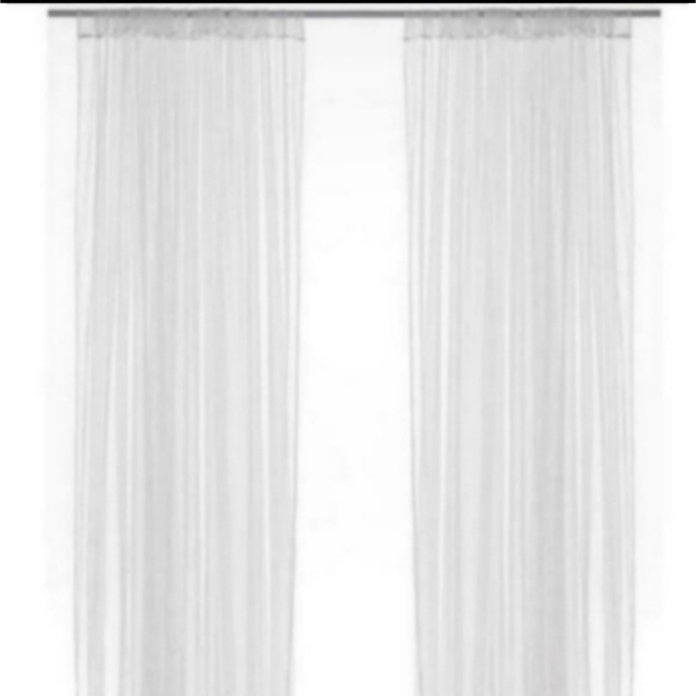 IKEA(イケア)の【新品】IKEA リル ネットカーテン 1組 2枚入り ホワイト インテリア/住まい/日用品のカーテン/ブラインド(レースカーテン)の商品写真