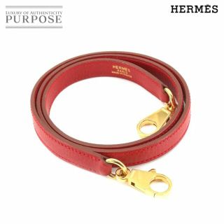 エルメス(Hermes)の新品同様 エルメス HERMES ケリー ボリード ショルダー ストラップ アルデンヌ レッド ゴールド 金具 VLP 90193161(その他)