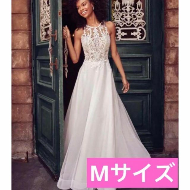 ウエディングドレスロングワンピースレースセクシー結婚式二次会白上品