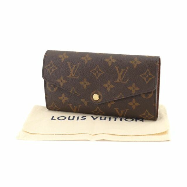 商品管理番号90192591未使用 展示品 ルイ ヴィトン LOUIS VUITTON モノグラム ポルトフォイユ サラ 二つ折り 長財布 ブラウン M60531 RFID VLP 90192591