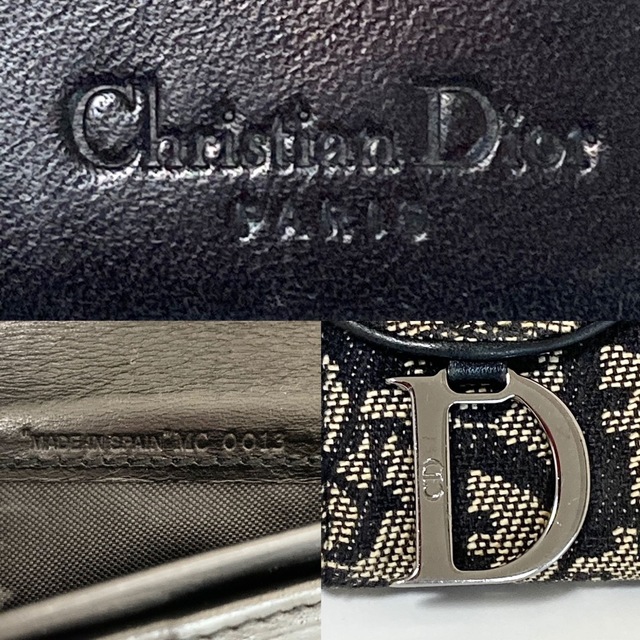 Dior クリスチャン ディオール トロッター サドル 長財布 シルバー金具