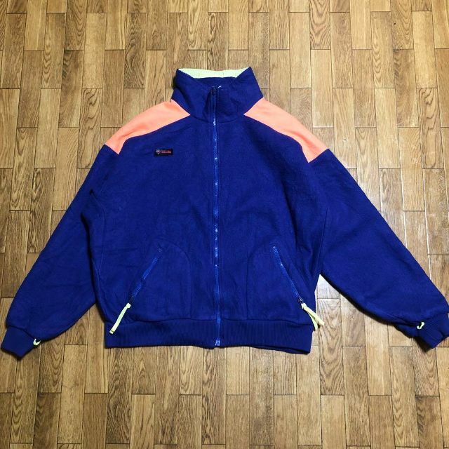 90s USA製 Columbia フリース 紫 XL ジップアップ※購入 www ...