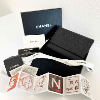 シャネル(CHANEL)のCHANEL シャネル キャビアスキン 長財布 ブラック 黒 ココマーク(財布)