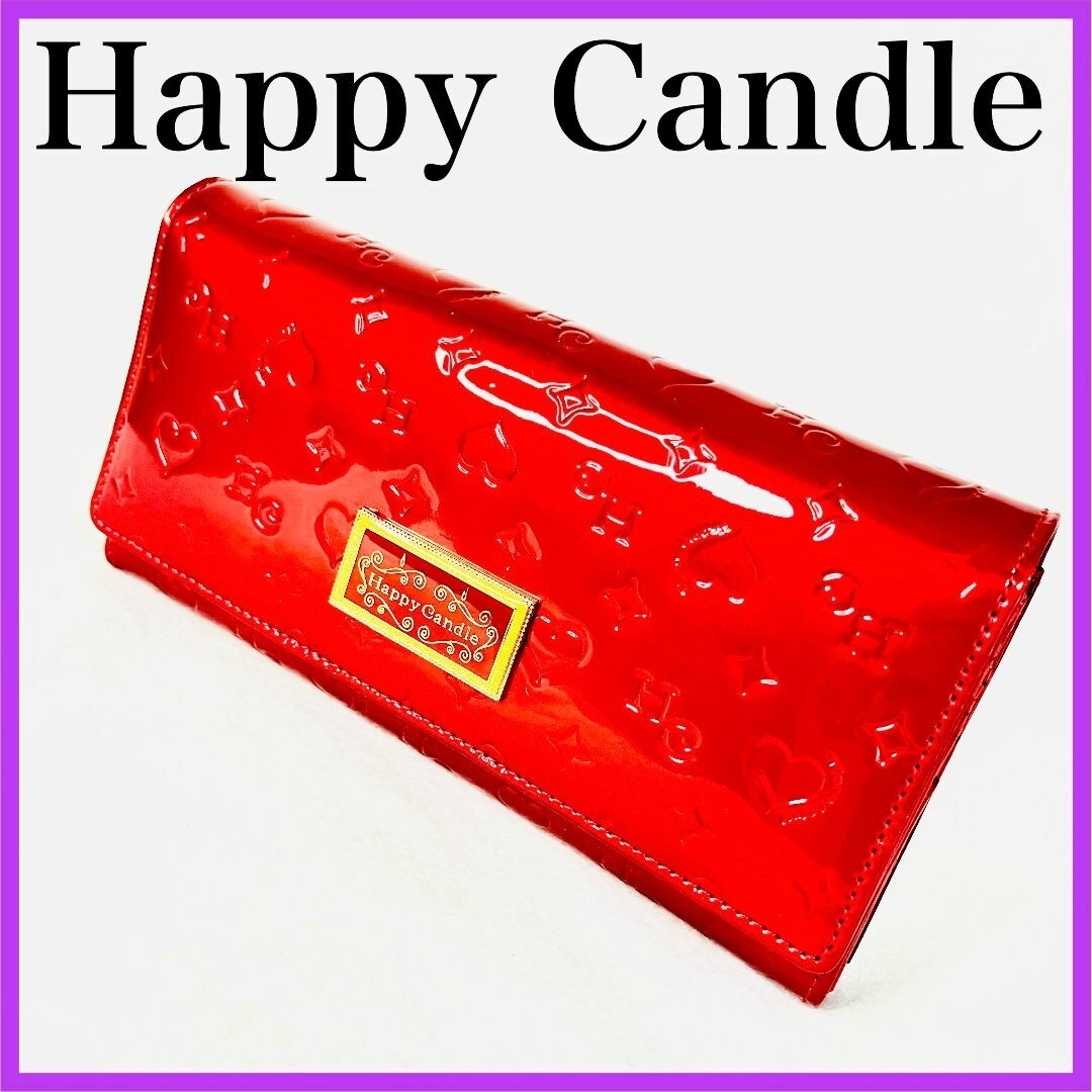 Happy Candle ハッピーキャンドル ハンドバッグ ルビーレッド 美品