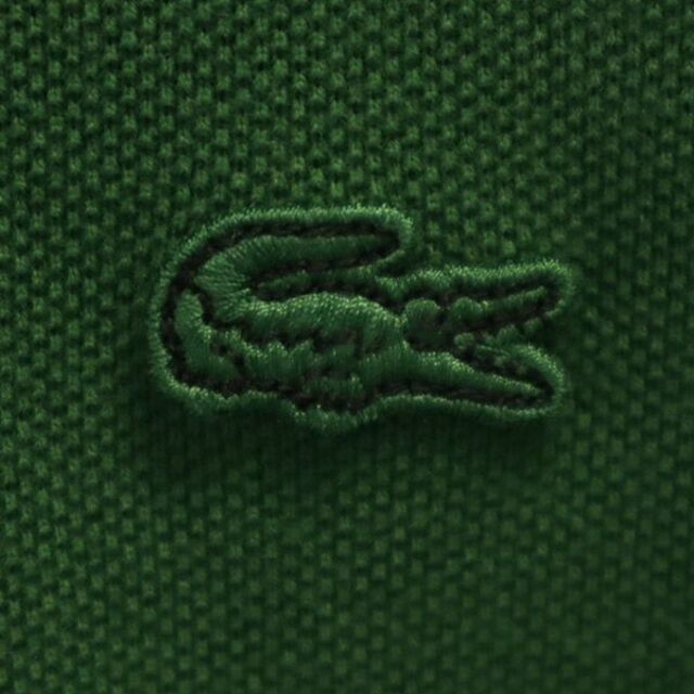 LACOSTE(ラコステ)のラコステ 日本製 ワンポイントワッペン 半袖 Tシャツ L グリーン LACOSTE クルーネック 鹿の子地 メンズ 【中古】  【230609】 メンズのトップス(Tシャツ/カットソー(半袖/袖なし))の商品写真