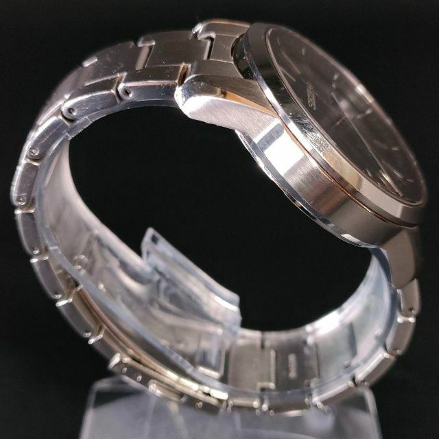 極美品【稼働品】SEIKO セイコー V158 ブラック シルバー ソーラー