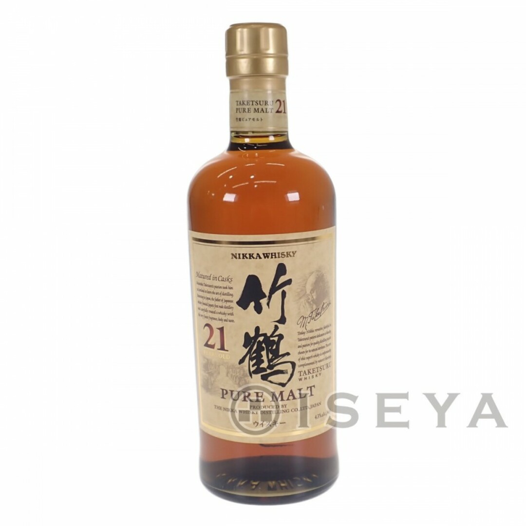 【Sランク】NIKKA WHISKY ニッカ 竹鶴 21年 ピュアモルト ウイスキー 43％ 700ml 正規品 お酒 アルコール ギフト【ISEYA】ウイスキー