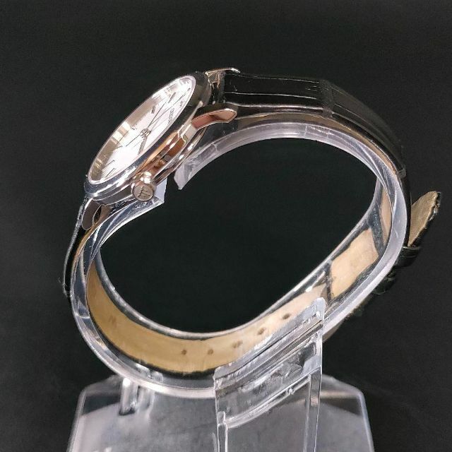 極美品【稼働品】SEIKO　セイコー　クレドール　4J81　シルバー　ホワイトErupur腕時計