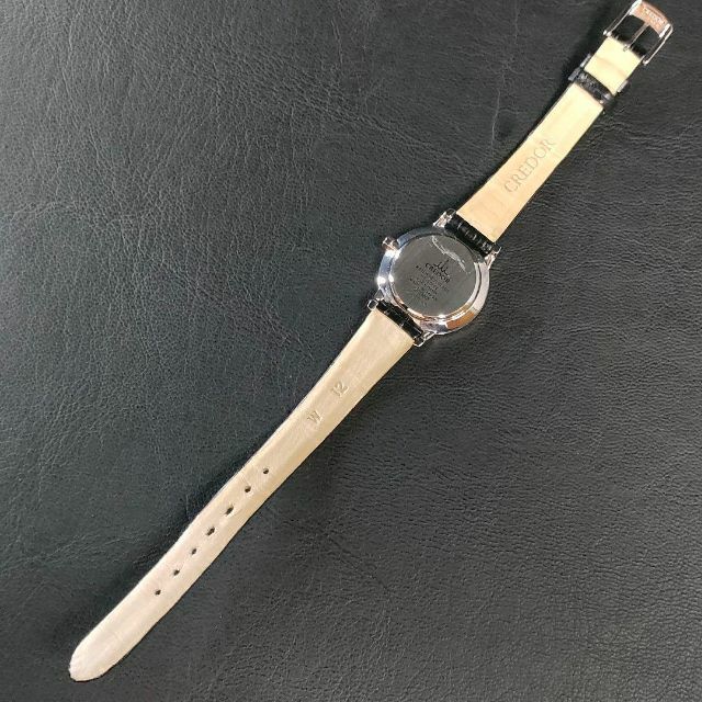 極美品【稼働品】SEIKO　セイコー　クレドール　4J81　シルバー　ホワイトErupur腕時計