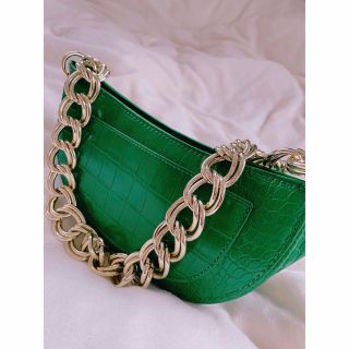 ザラ(ZARA)のzara♡bag♡green(ハンドバッグ)