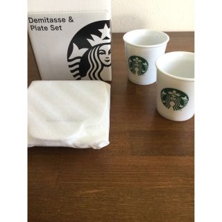 スターバックスコーヒー(Starbucks Coffee)の未使用品　スターバックス　デミタス & プレートセット(食器)