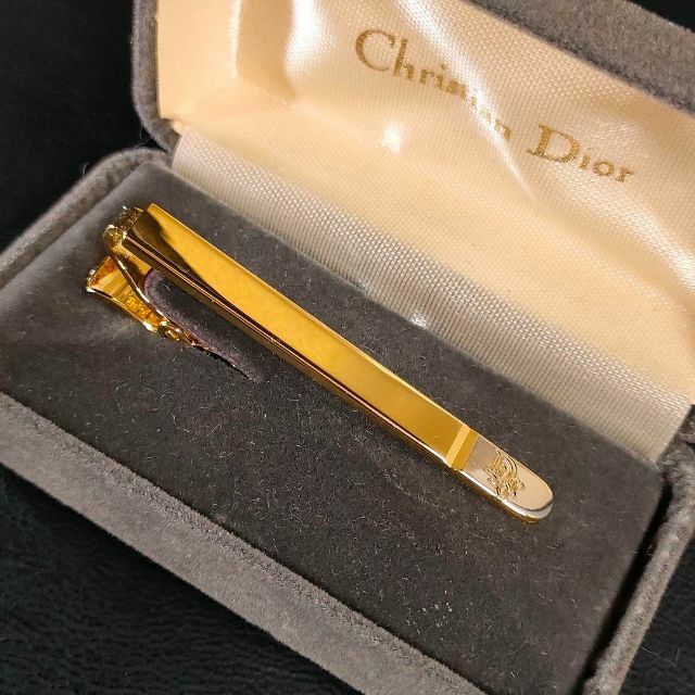 【極美品】Dior　ディオール　ネクタイピン　ゴールド　シルバー　Diorロゴ