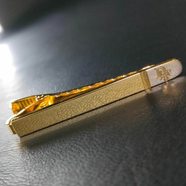 【極美品】Dior ディオール ネクタイピン ゴールド シルバー Diorロゴ
